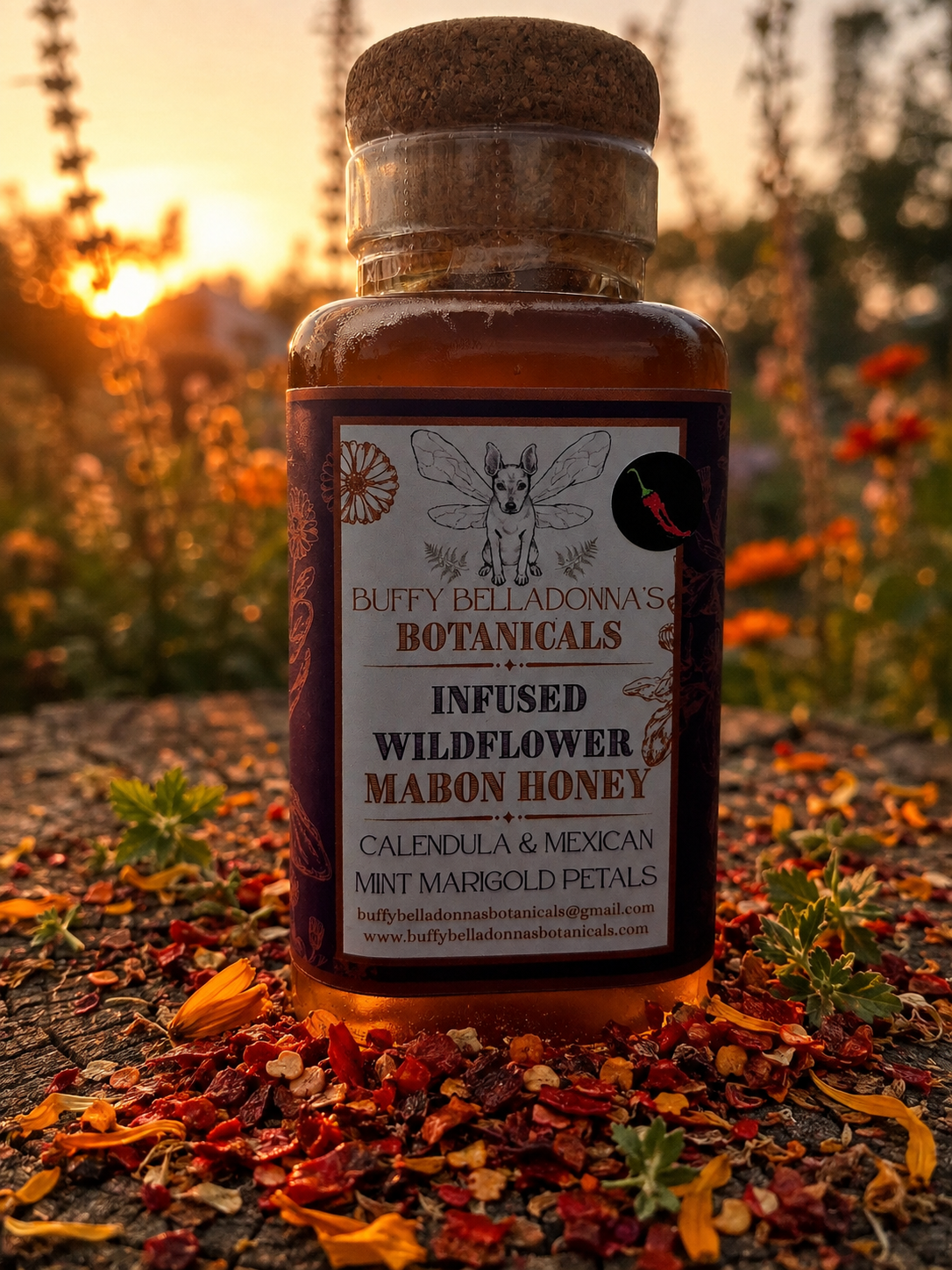 Herbal Infused Mabon Hot Honey