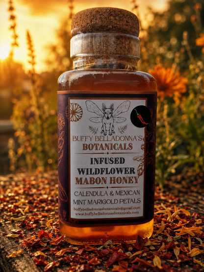 Herbal Infused Mabon Hot Honey